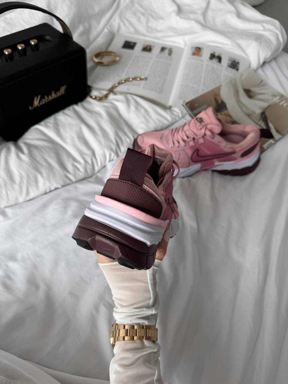 Nike V2K Runtekk Pink Bordo - oceanhype - 