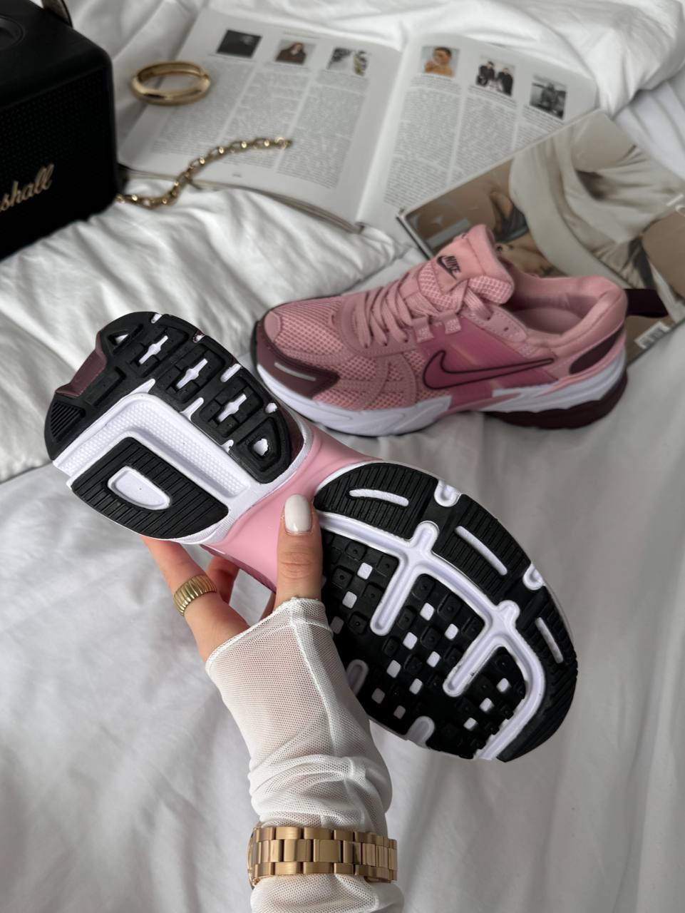 Nike V2K Runtekk Pink Bordo - oceanhype - 