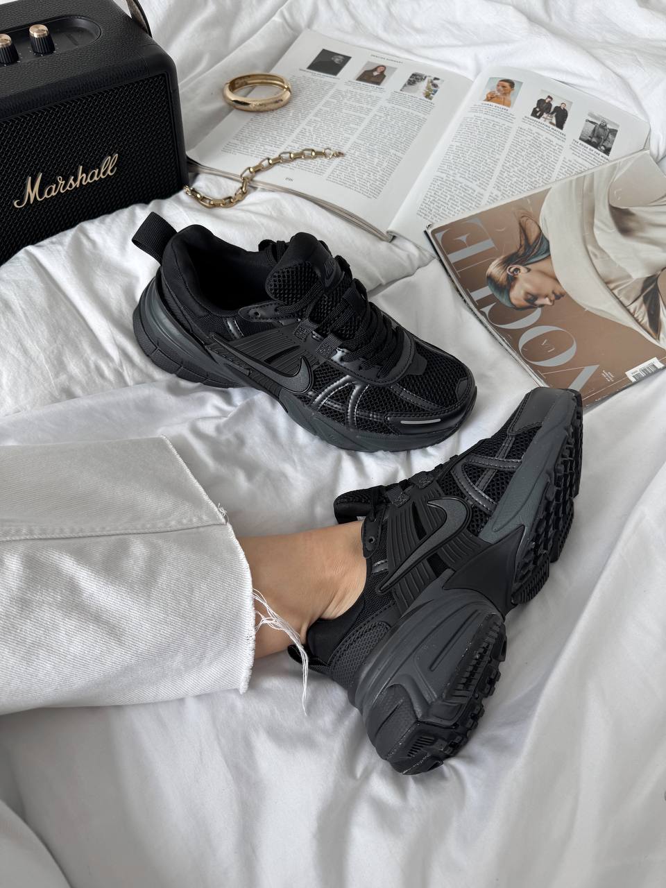 Nike V2K Run Black Dark Smoke Grey - oceanhype - 