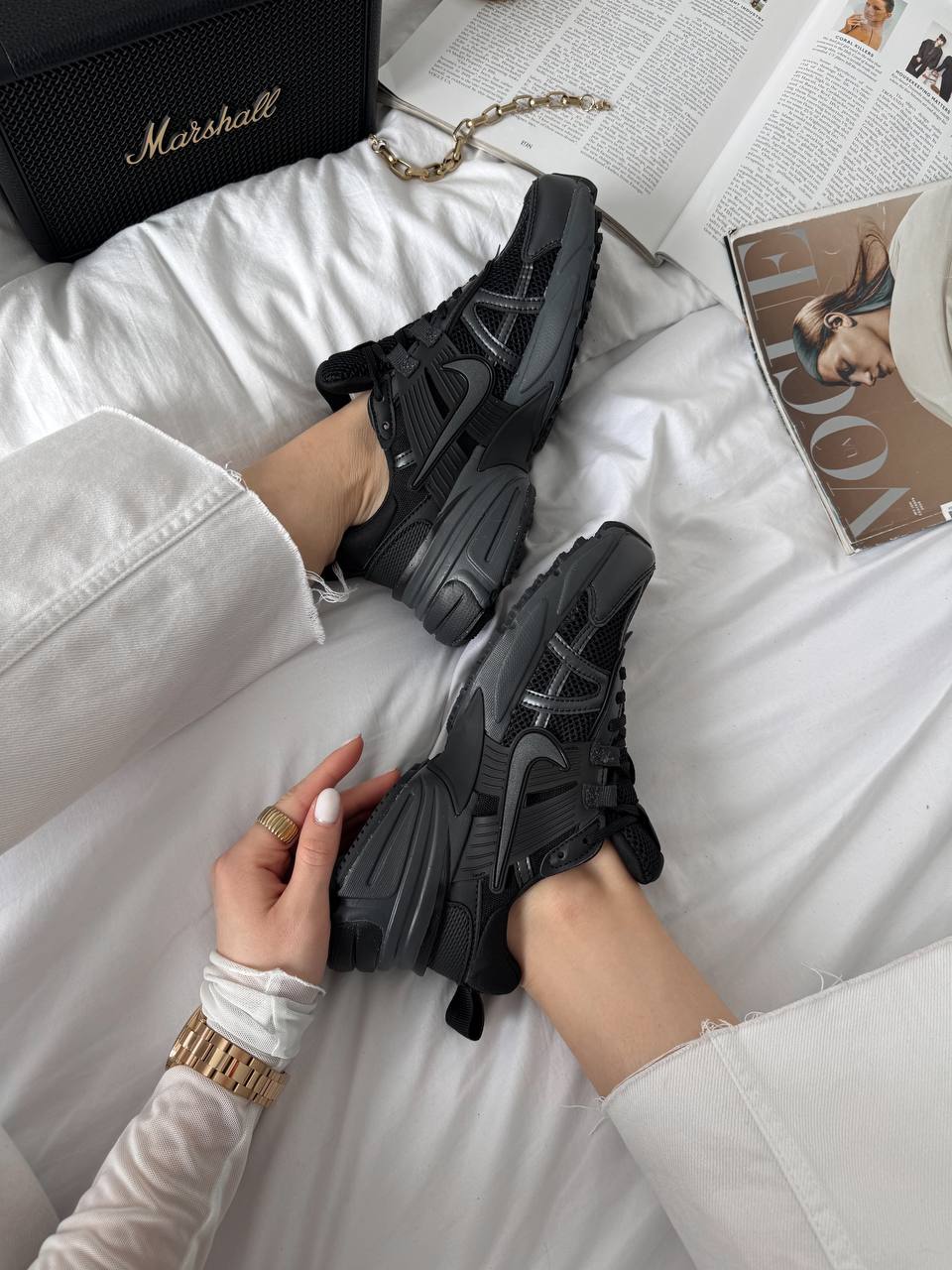 Nike V2K Run Black Dark Smoke Grey - oceanhype - 