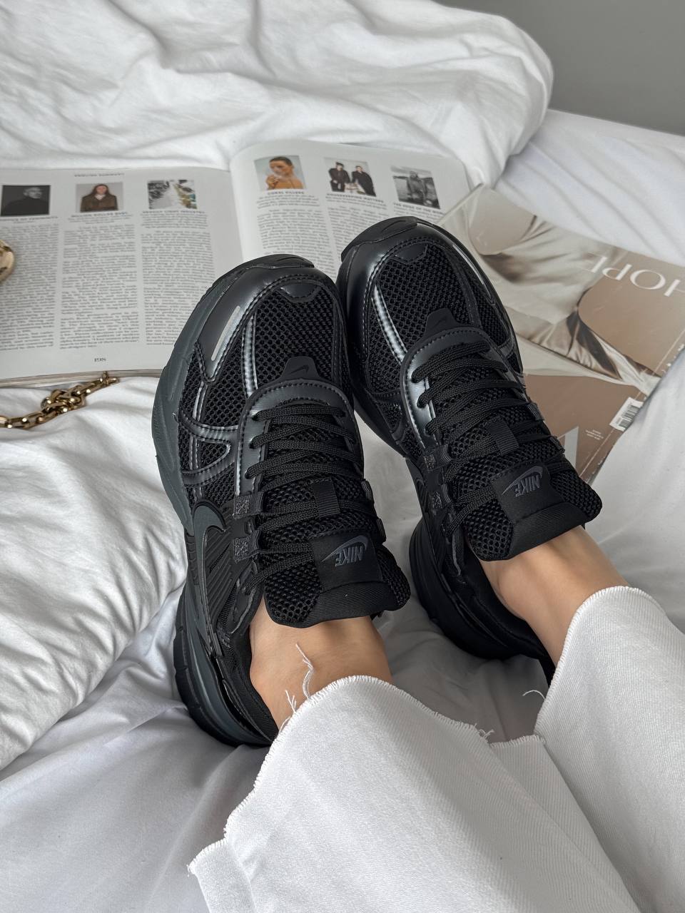Nike V2K Run Black Dark Smoke Grey - oceanhype - 
