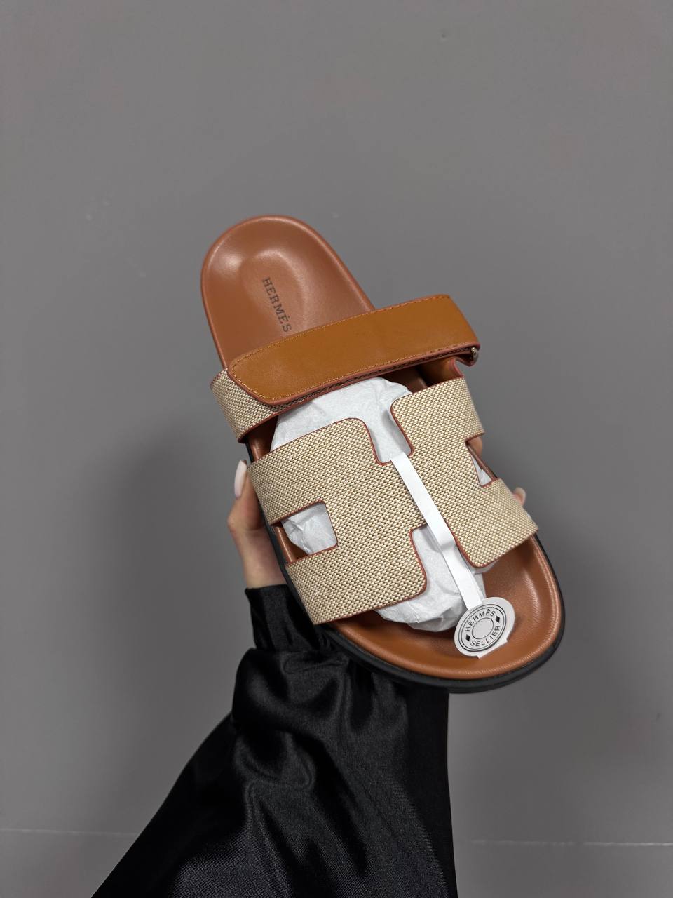 Hermes Chypre Apricot Sandals - oceanhype - 