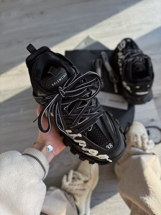 Balenciaga Track Sneaker Signature Black White