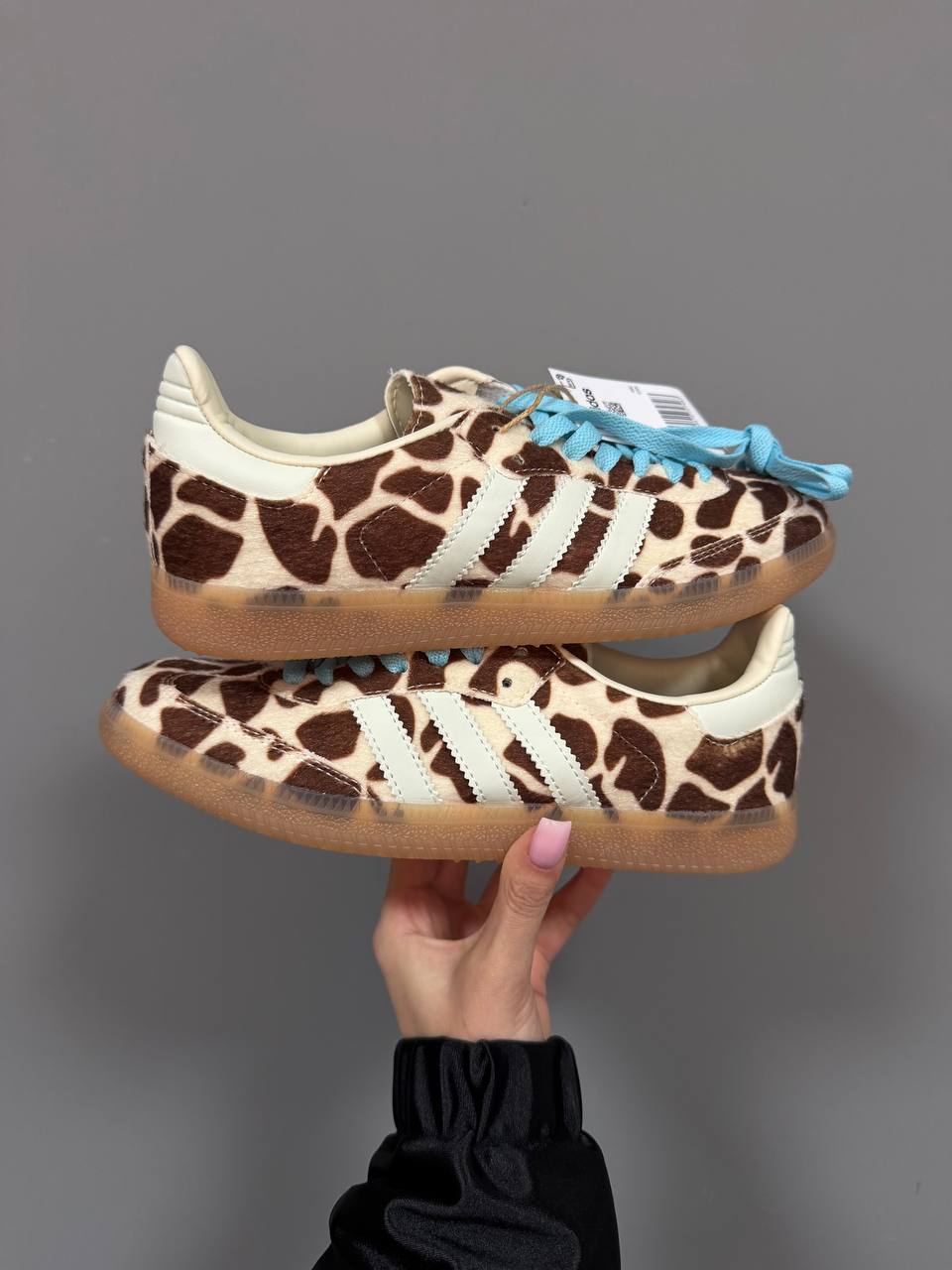 Adidas Samba Giraffe Print Blue Laces - oceanhype -