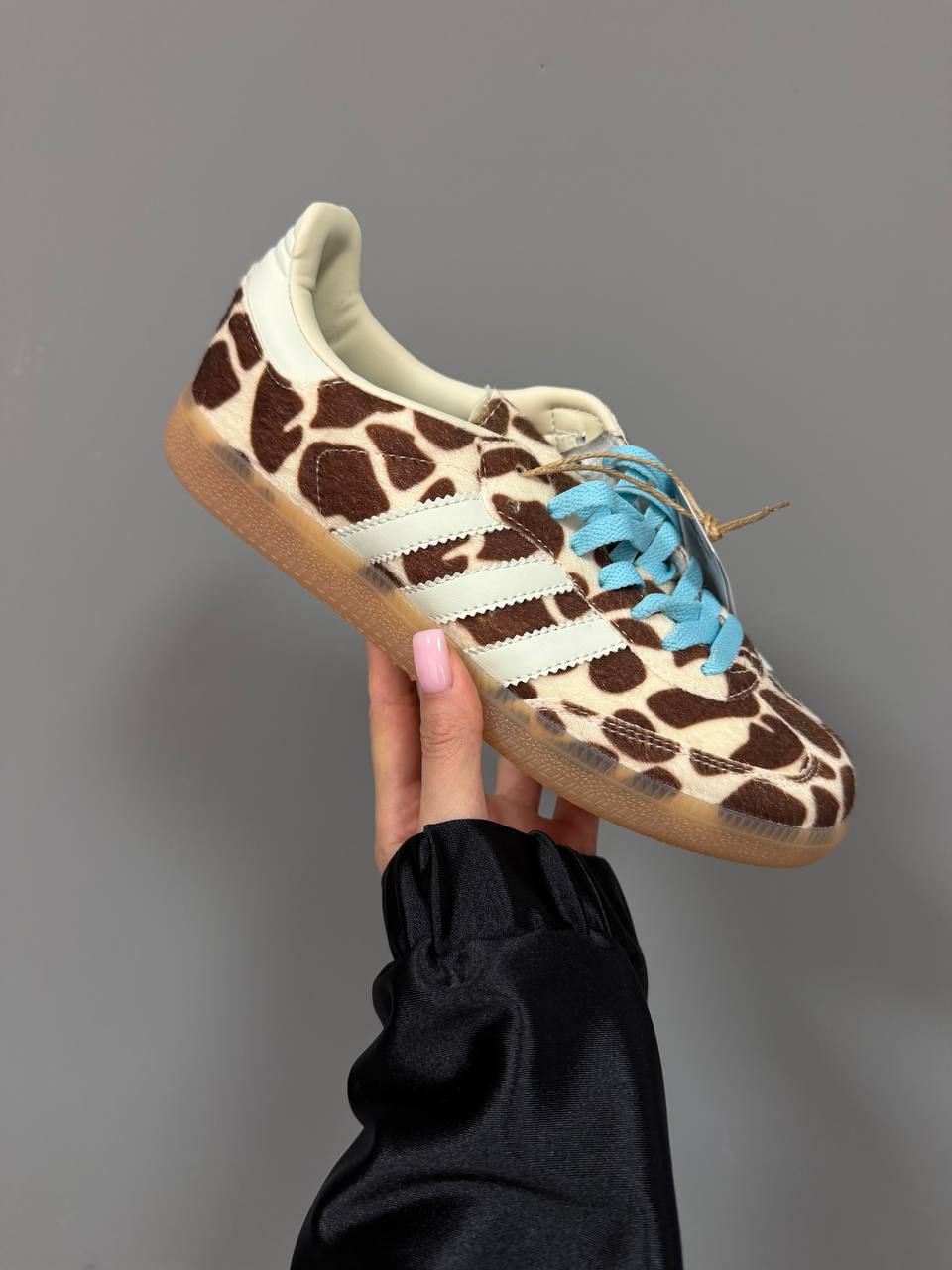 Adidas Samba Giraffe Print Blue Laces - oceanhype -