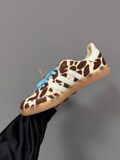 Adidas Samba Giraffe Print Blue Laces - oceanhype -
