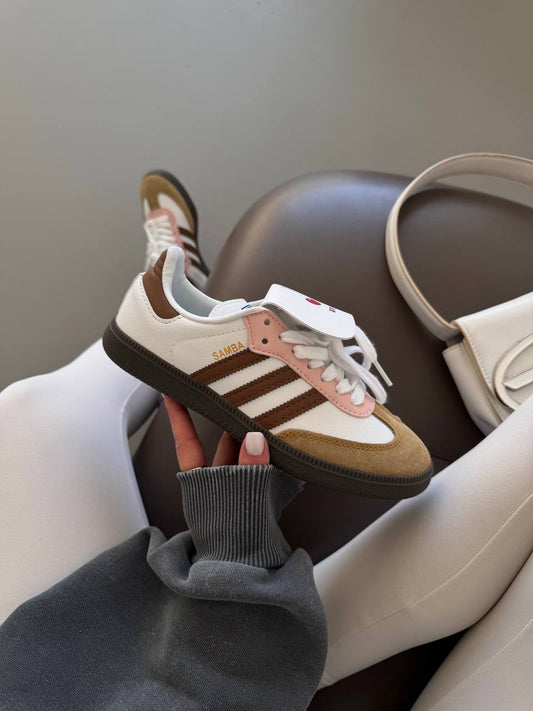 Adidas Samba White Cherry Brown - oceanhype -