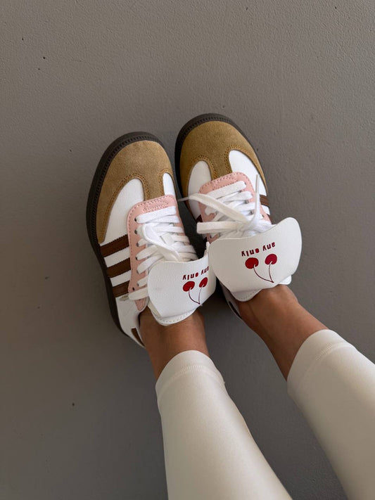 Adidas Samba White Cherry Brown - oceanhype -