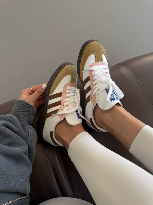 Adidas Samba White Cherry Brown - oceanhype -