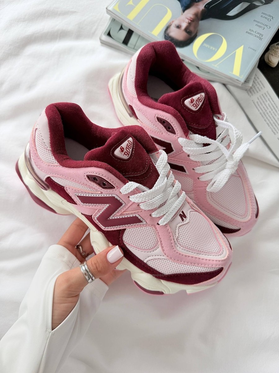 New Balance 9060 Pink Granite Washed Burgundy - oceanhype -