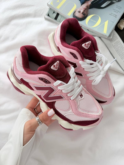New Balance 9060 Pink Granite Washed Burgundy - oceanhype -