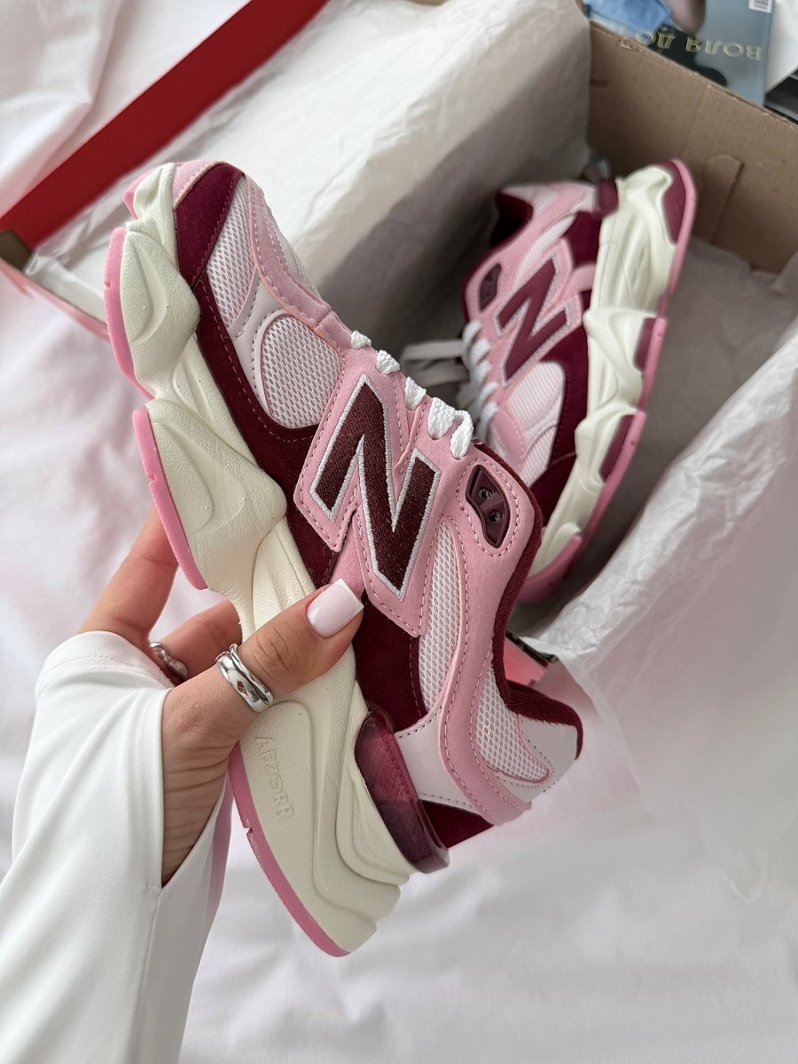 New Balance 9060 Pink Granite Washed Burgundy - oceanhype -