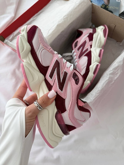 New Balance 9060 Pink Granite Washed Burgundy - oceanhype -