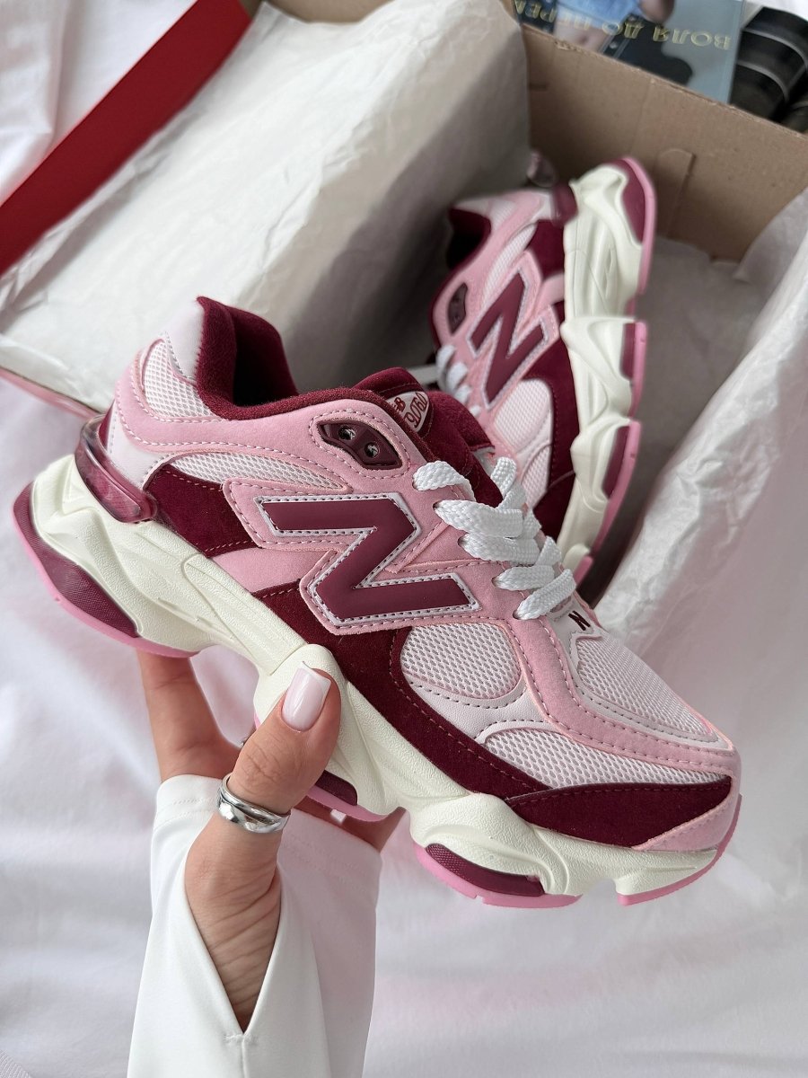 New Balance 9060 Pink Granite Washed Burgundy - oceanhype -