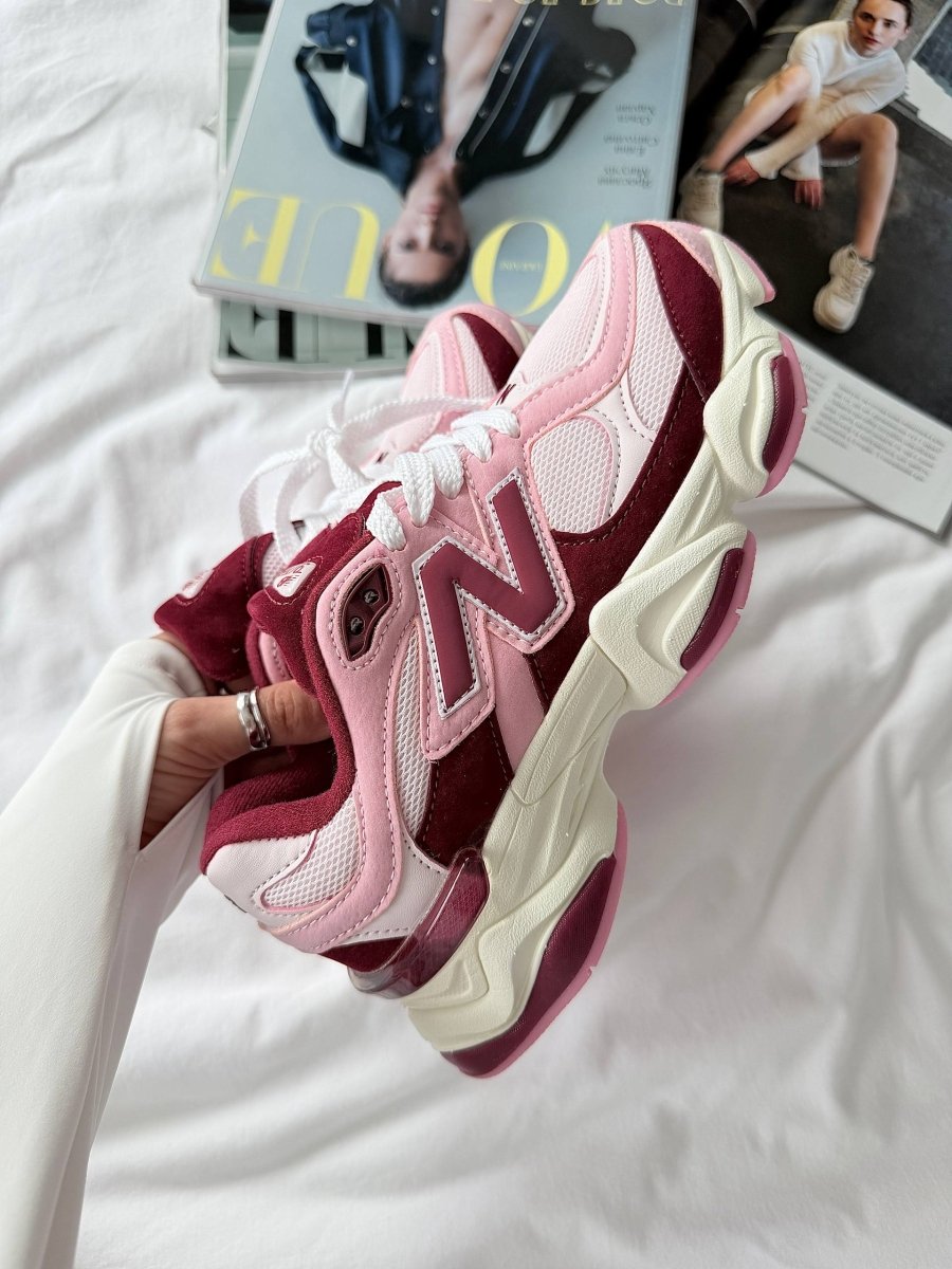 New Balance 9060 Pink Granite Washed Burgundy - oceanhype -