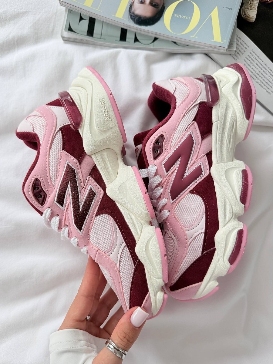 New Balance 9060 Pink Granite Washed Burgundy - oceanhype -