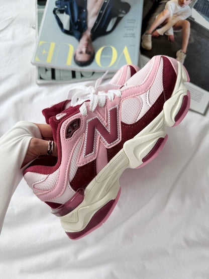 New Balance 9060 Pink Granite Washed Burgundy - oceanhype -