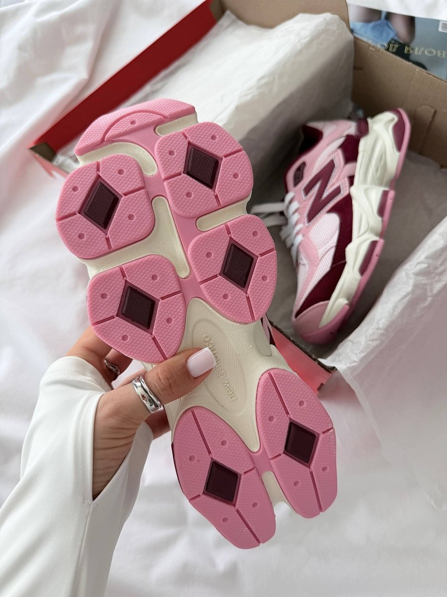 New Balance 9060 Pink Granite Washed Burgundy - oceanhype -