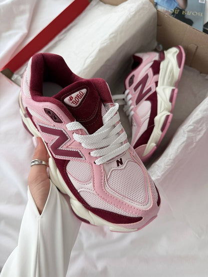 New Balance 9060 Pink Granite Washed Burgundy - oceanhype -