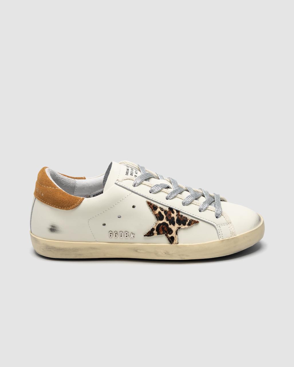 Golden Goose Superstar low cut White leo Star - oceanhype -