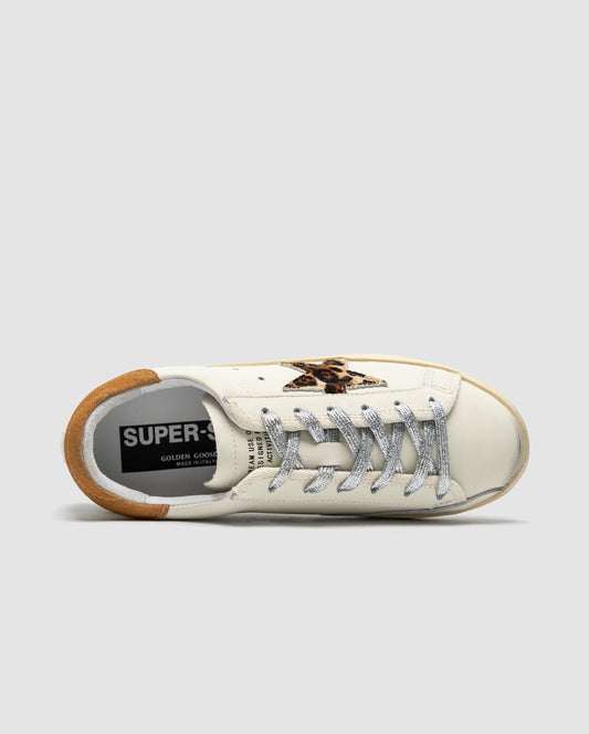 Golden Goose Superstar low cut White leo Star - oceanhype -