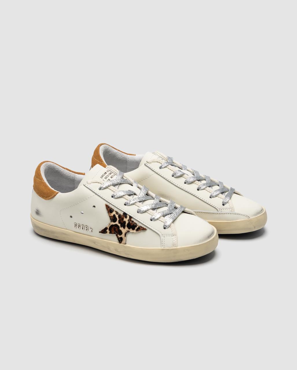 Golden Goose Superstar low cut White leo Star - oceanhype -