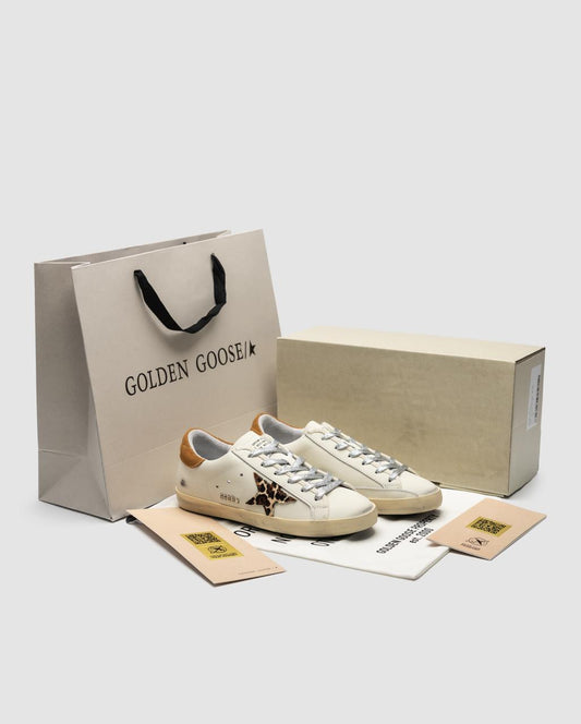 Golden Goose Superstar low cut White leo Star - oceanhype -