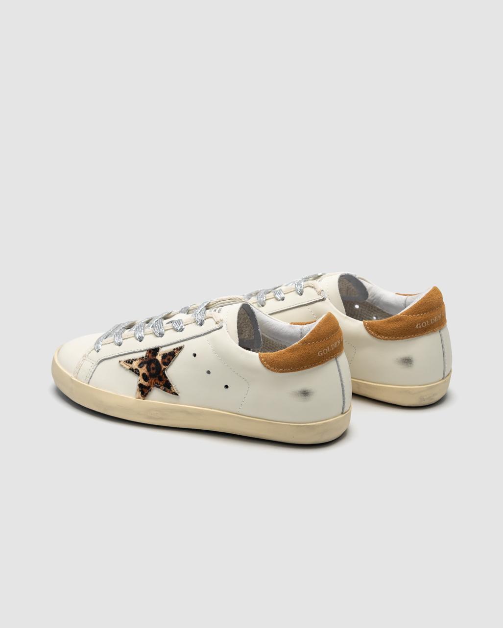 Golden Goose Superstar low cut White leo Star - oceanhype -